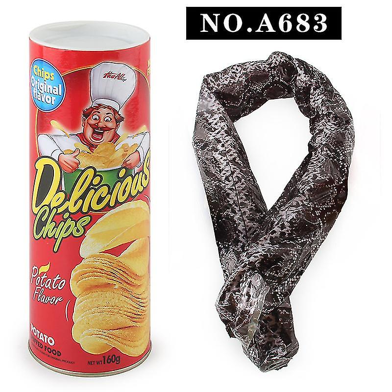 683-0.134kg# Potato Chip Bounce Snake Fool's Day Gift Spoof Spoof Potato Chip Snake Toy Spoof Gift Toy Simulation Snake