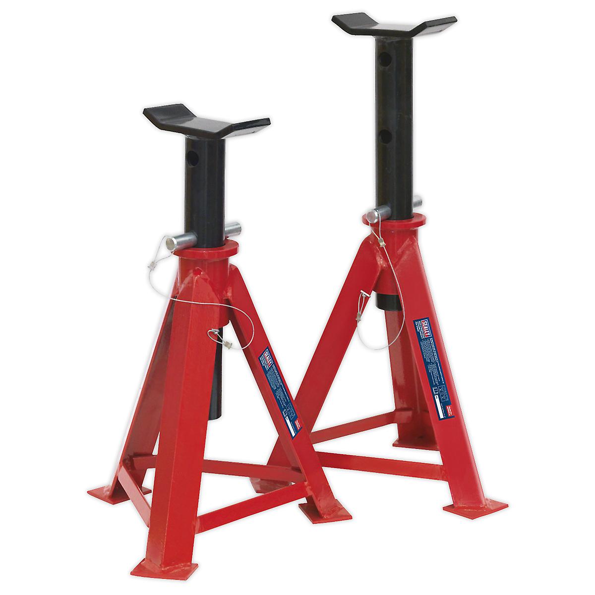 Sealey As7500 Axle Stands 7.5Tonne Cap Per Stand 15Tonne Per Pair Medium Height