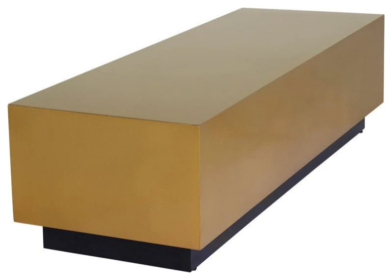 Jeh Gold Coffee Table   Contemporary   Coffee Tables   by Rustic Home Furniture Deco  Houzz