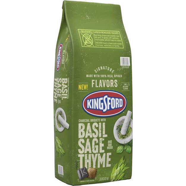 Kingsford Signature All Natural Basil Sage Thyme Charcoal Briquettes 8 Lb