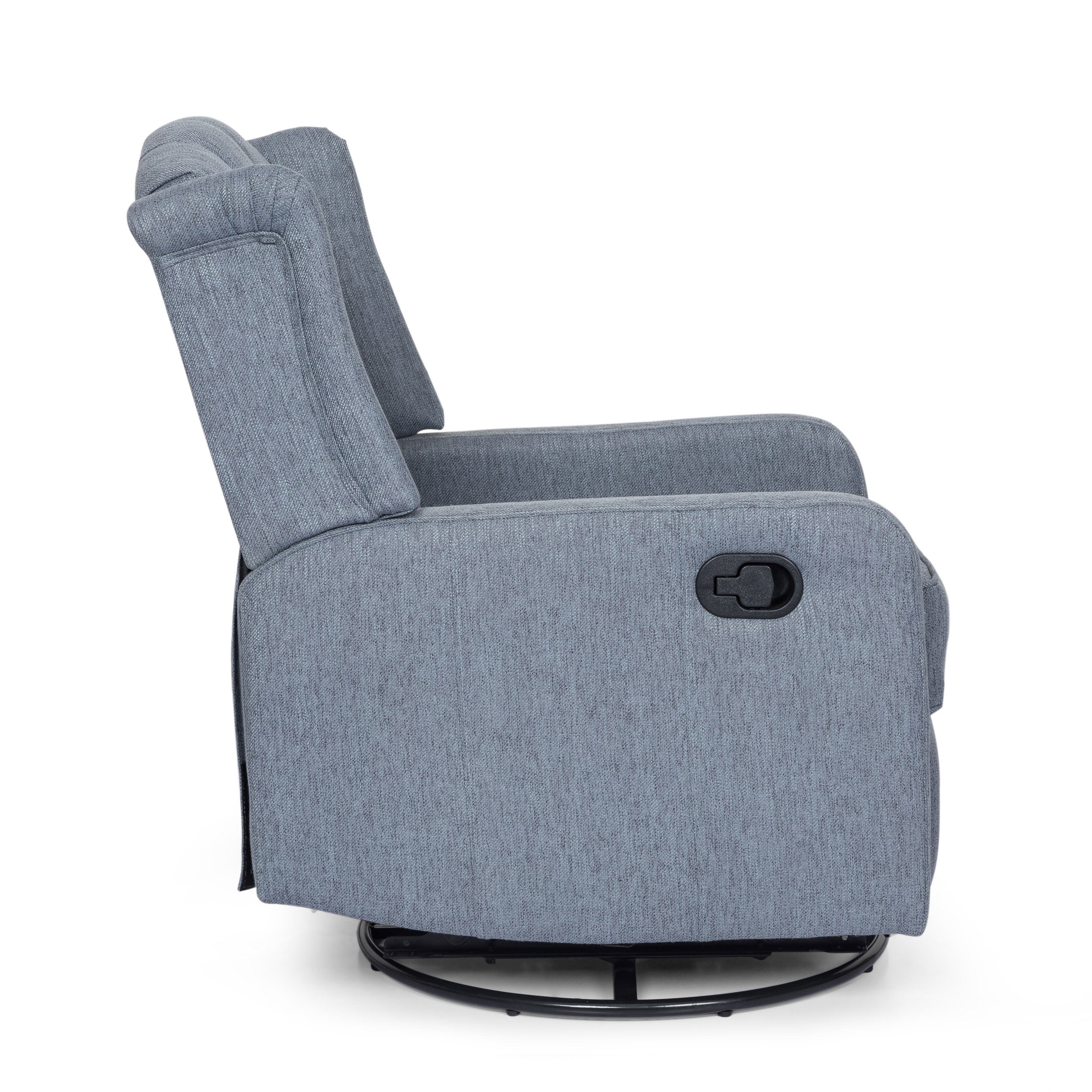 Houck Contemporary Tufted Wingback Swivel Recliner