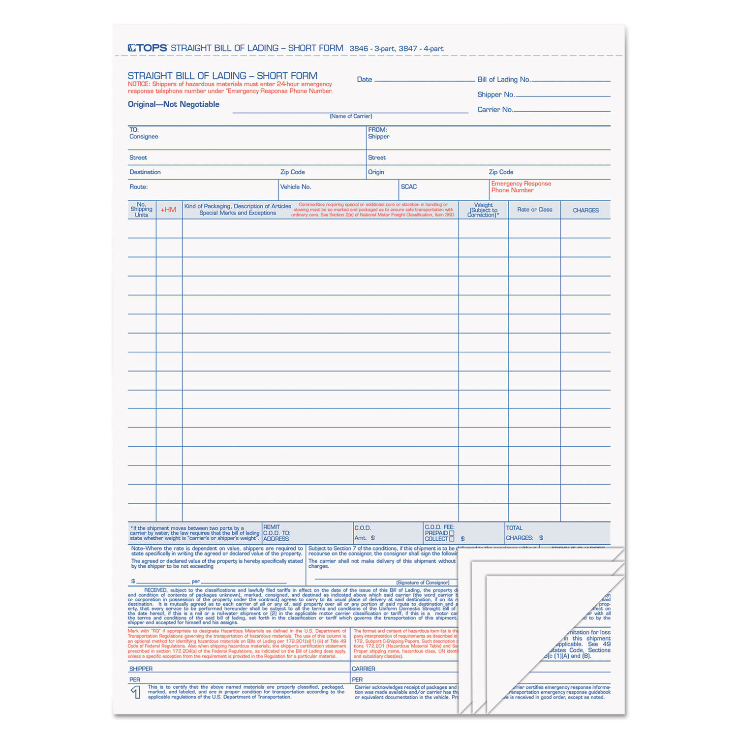 Bill of Lading by TOPSandtrade; TOP3847