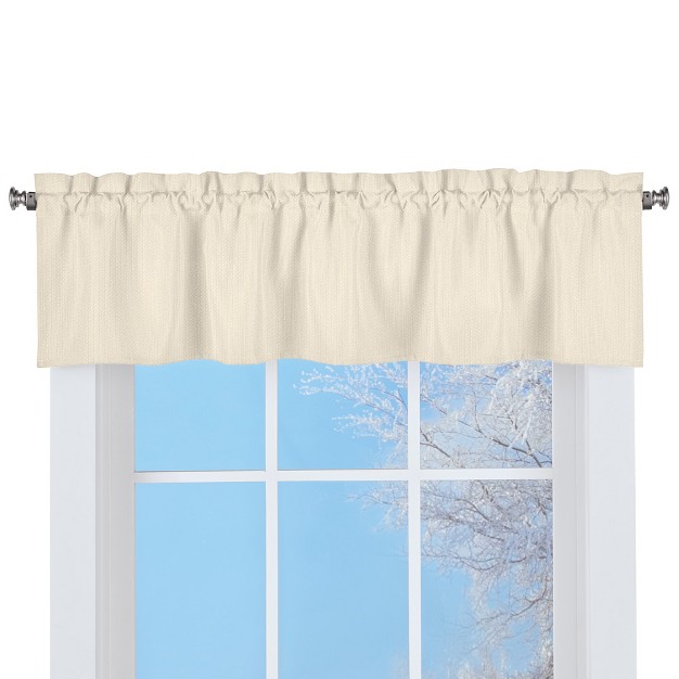 Collections Etc Solid Textured Swag Window Valance With Rod Pocket Top For Easy Hanging Classic Home Decor For Any Room