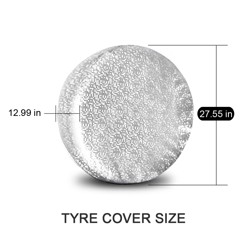 Tire Covers Tire Protectors RV Wheel Motorhome Wheel Covers，iClover Waterproof Aluminum Film Wheel Covers Sun Protector ，Hook Design Fits 27