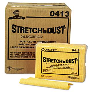 Chix 12.6 in. x 17 in. Yellow Stretch 'n Dust Cloths 400Count CHI0413