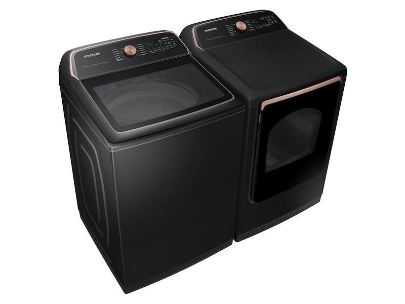 Samsung DVE54CG7550V 7.4 Cu. Ft. Smart Electric Dryer With Pet Care Dry And Steam Sanitize+ In Brushed Black