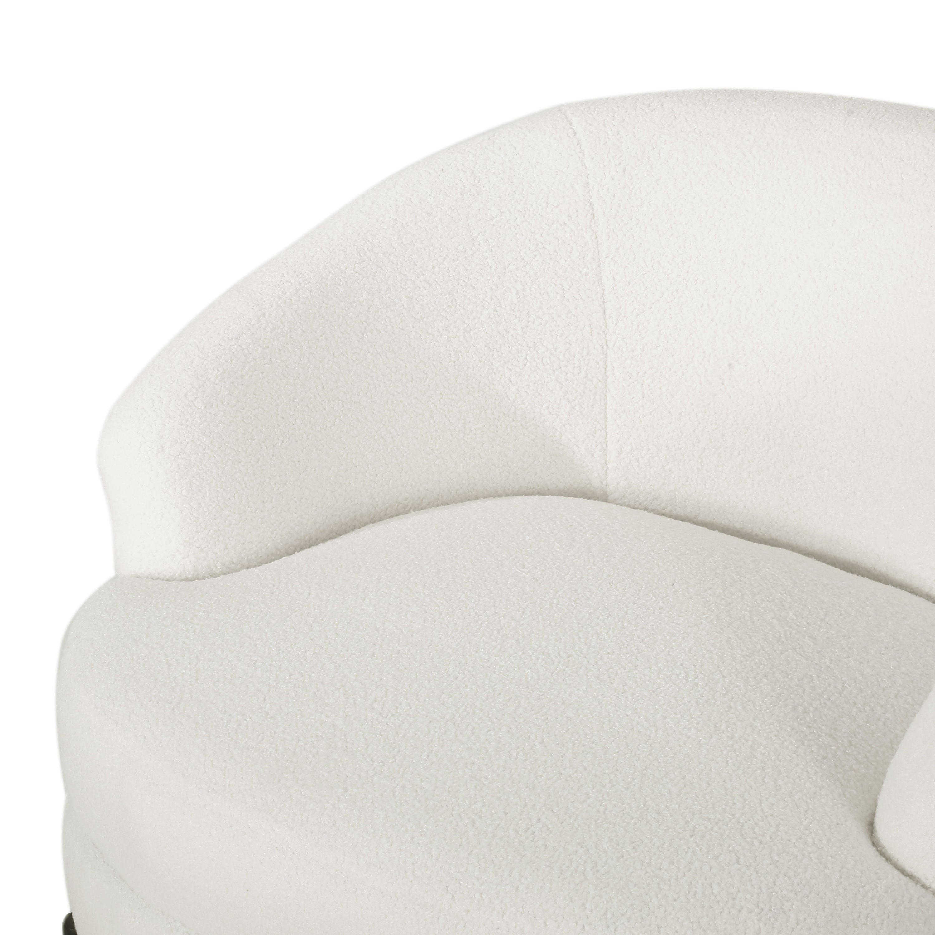 Anaura Contemporary Boucle Upholstered Club Chair