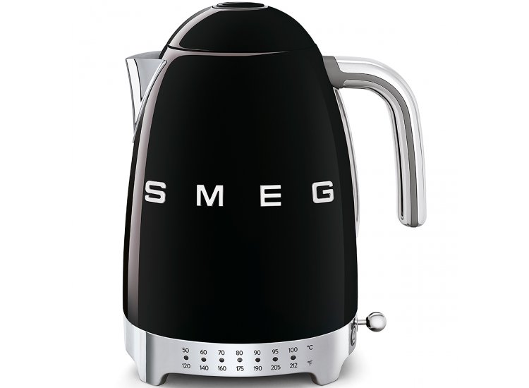 Smeg 50's Retro Style Black Variable Temperature Kettle