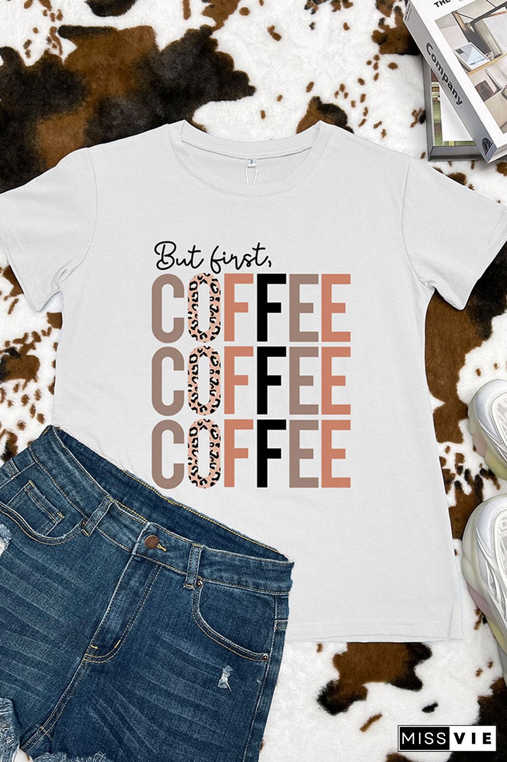 But First, Coffee Graphic Tee Wholesale