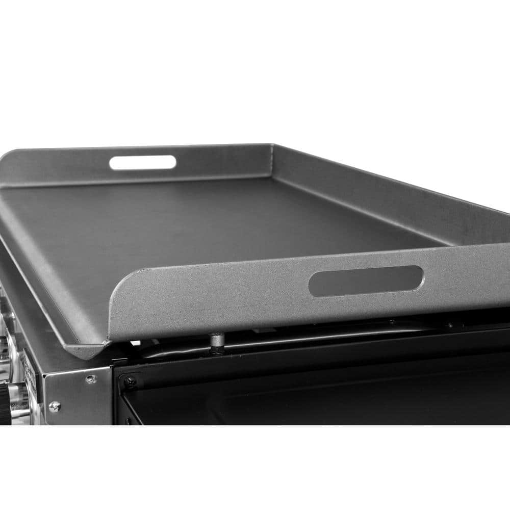 Royal Gourmet 4-Burner Gas Griddle with a Cover in Steel GB4001C