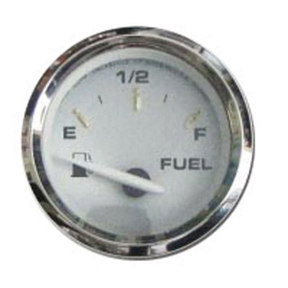 Faria 16001 Spun Silver Fuel Gauge