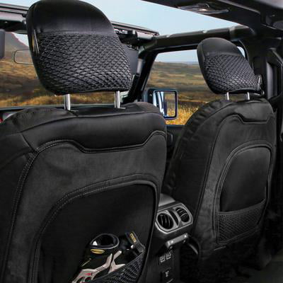 Smittybilt GEN2 Neoprene Front and Rear Seat Cover Kit (Black/Black) - 576201