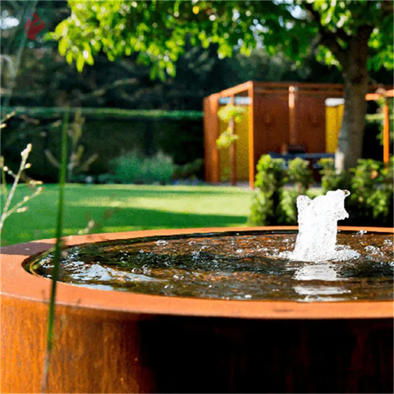 Modern vintage style customized  water curtain wall  outdoor water fountain with lights board garden