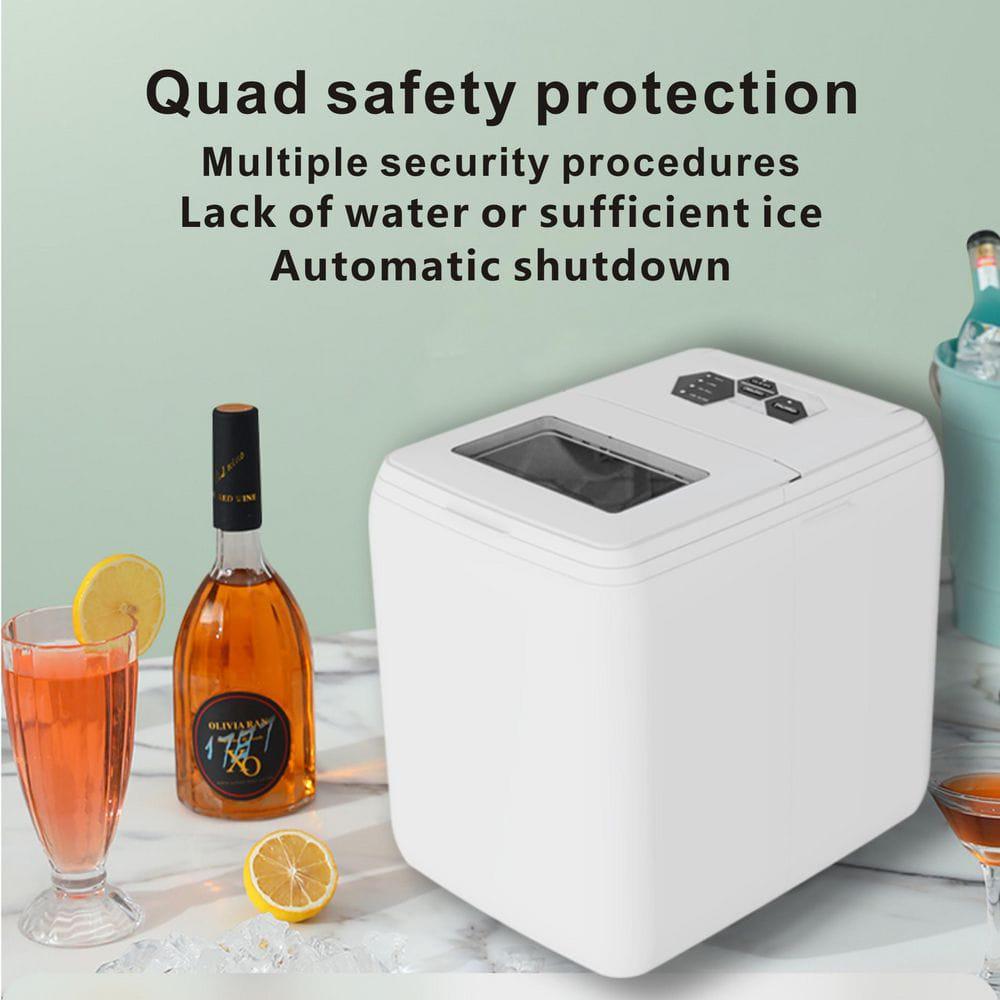 Flynama 24 lb Portable Ice Maker in Silver