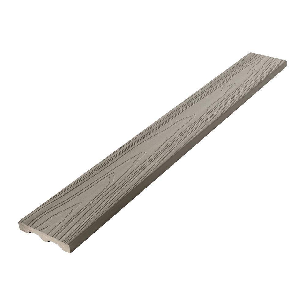 Veranda 1516 in. x 5-14 in. x 12 ft. Stone Gray Square Edge Capped Composite Decking Board BRDVCD G 12