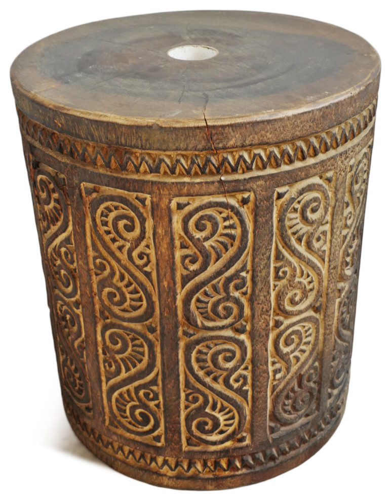 Java Burnt Walnut Side Table Stand   Traditional   Side Tables And End Tables   by Design Mix Furniture  Houzz