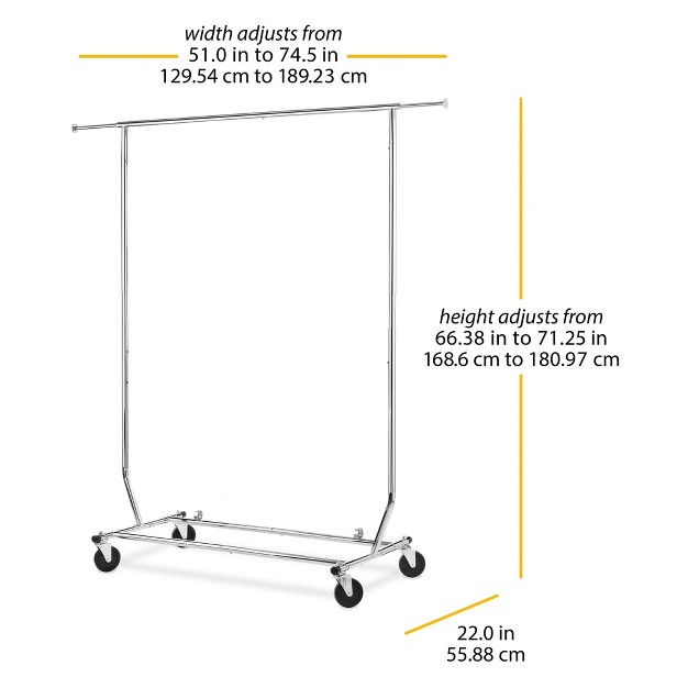 Whitmor Garment Rack Chrome