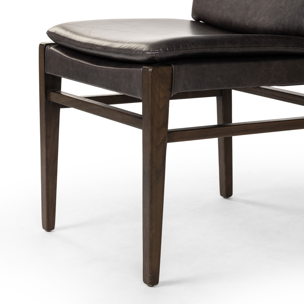 Aya Dining Chair Sonoma Black   Midcentury   Dining Chairs   by Zin Home  Houzz