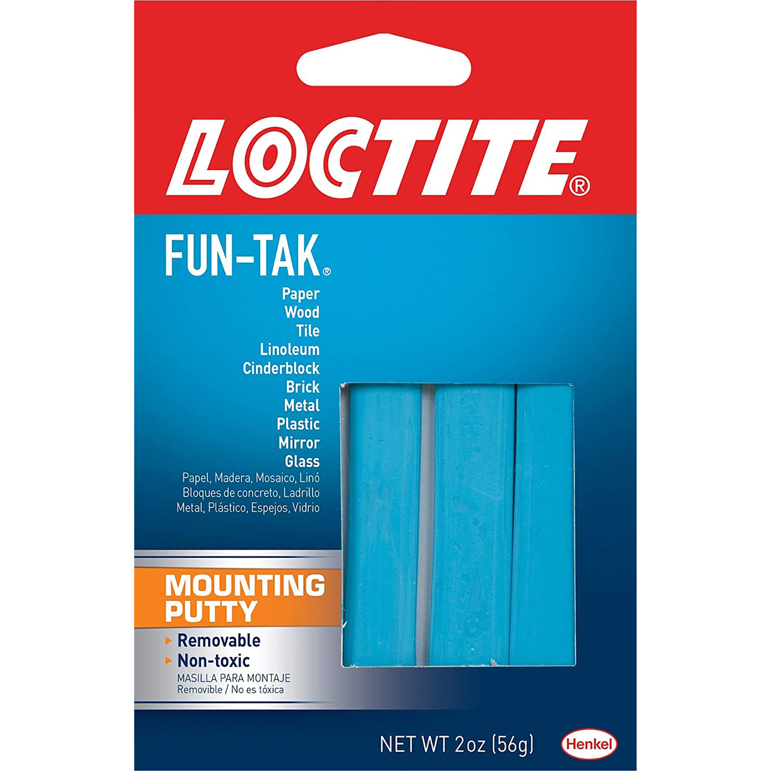 Loctite Fun-Tak Low Strength Synthetic Rubber Mounting Putty 2 oz