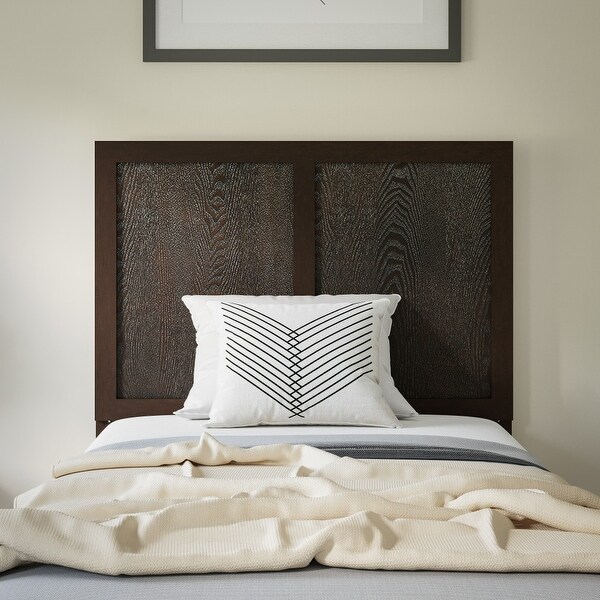 Contemporary Paneled Wooden Headboard Only - - 37780525