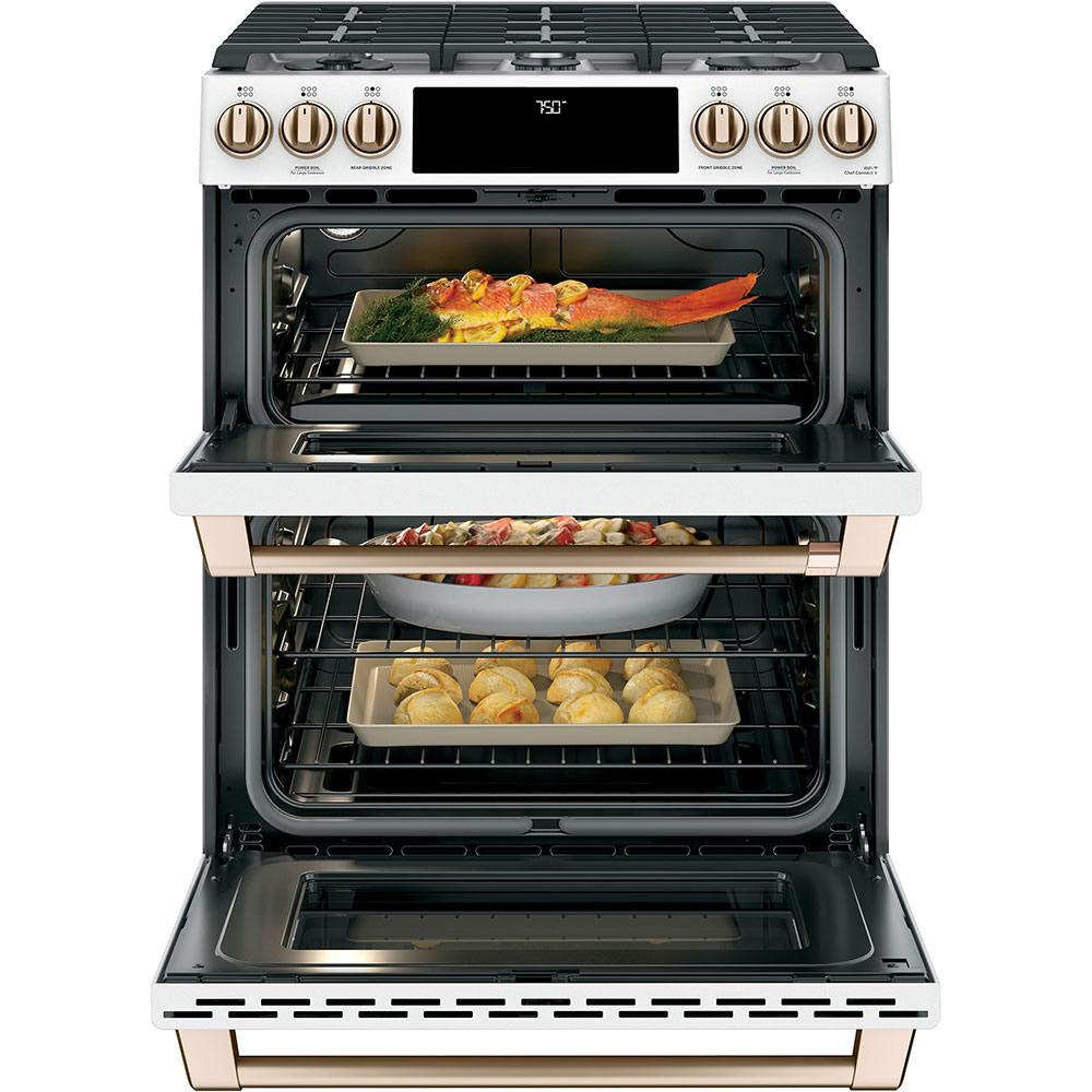 Caf¨¦ 30-inch Slide-In Gas Range CCGS750P4MW2