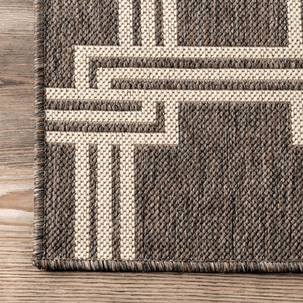 Nuloom Malaya Greek Trellis Indoor outdoor Patio Area Rug