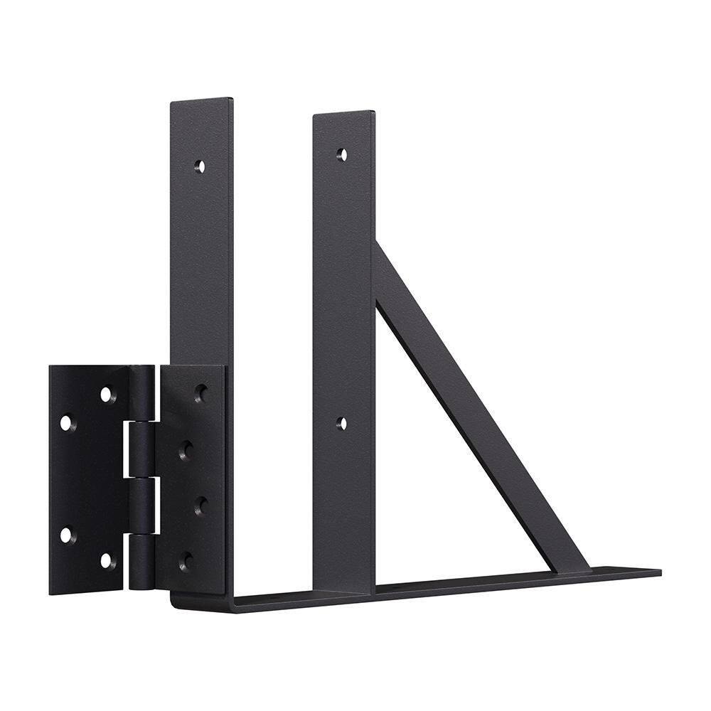 Peak Products Heavy-Duty Steel Gate Hardware Kit in Matte Black (Fits Gates 26 in. to 60 in. W) 2440