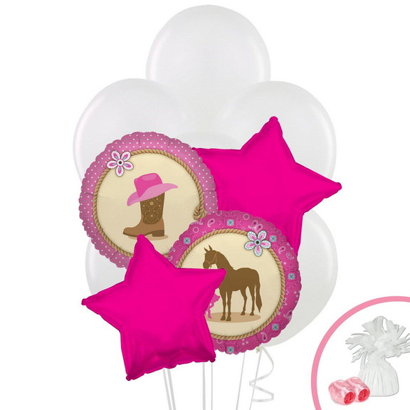 BIRTH9999 258209 Western Cowgirl Party Balloon Bou...