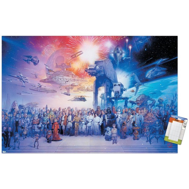 Trends International Star Wars Saga Galaxy Unframed Wall Poster Prints