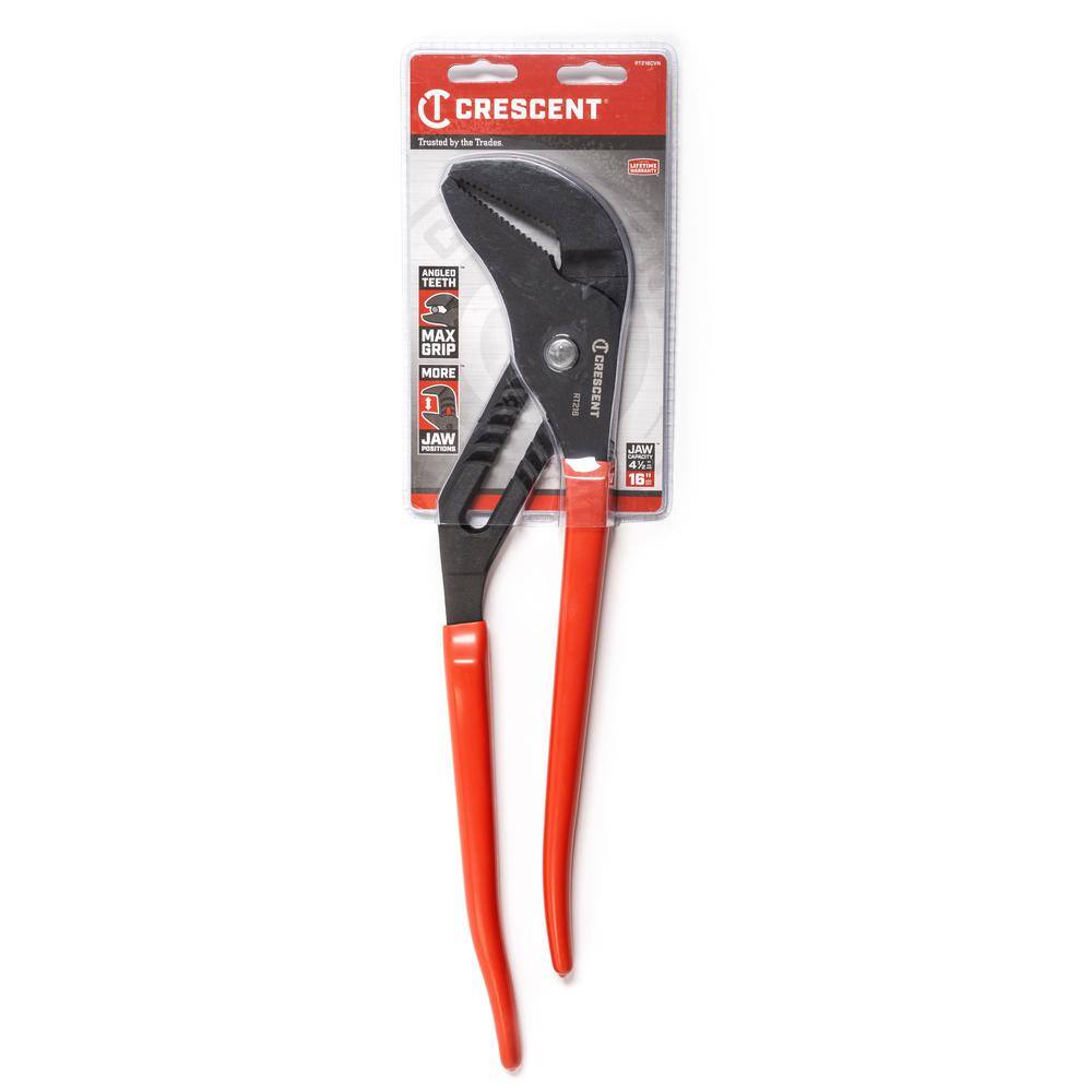 Crescent 16 in. Tongue and Groove Pliers Dipped Grip Black RT216CVN-06