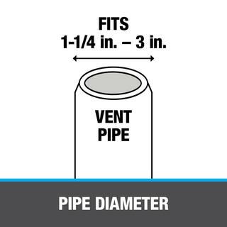 Oatey No-Calk 10-34 in. x 11 in. Aluminum Black Vent Pipe Roof Flashing with 1 in. - 3 in. Adjustable Diameter 12943