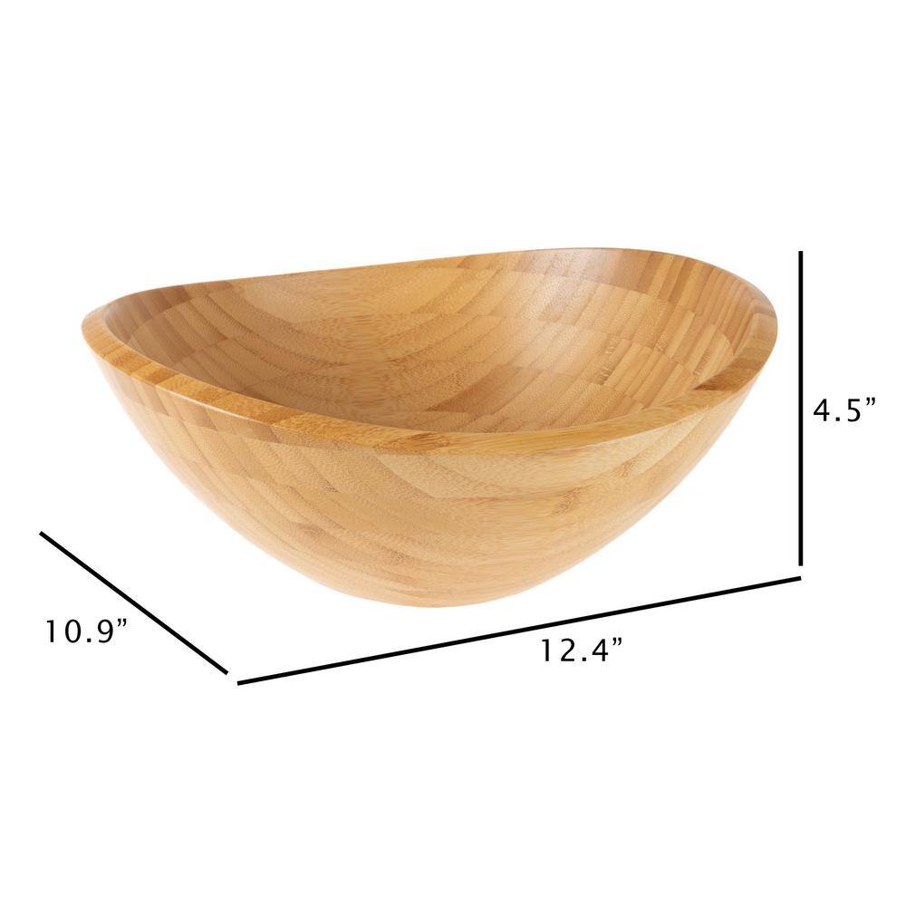 Classic Cuisine Large Oval Bamboo Serving Bowl HW031110