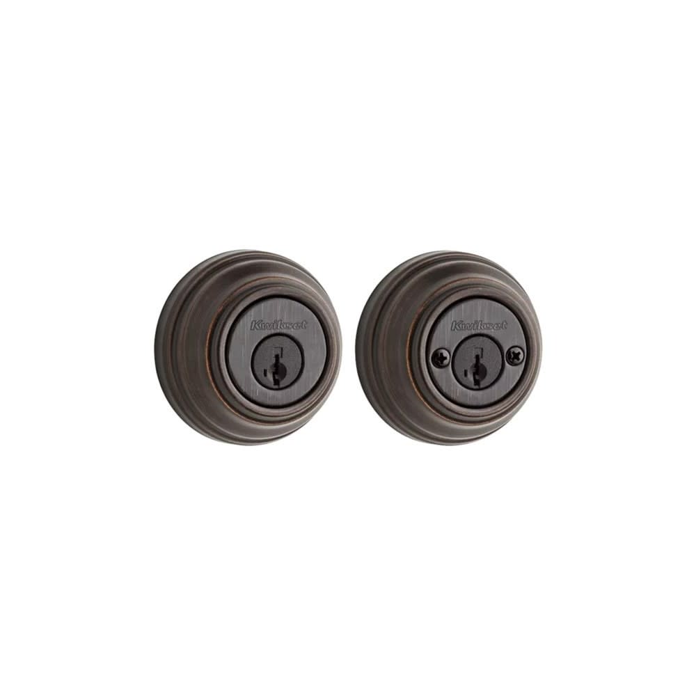 Venetian Bronze Keyed Entry Double Cylinder Door Deadbolt ;