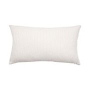 EVERGRACE Textured Washed Chenille Woven Throw Pillow