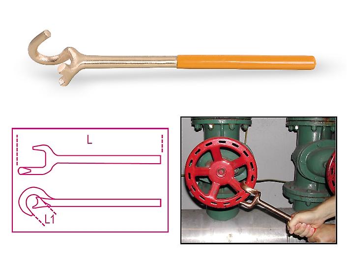 Beta 009660812 966 BA/V60 60mm Sparkproof Safety Valve Wrench