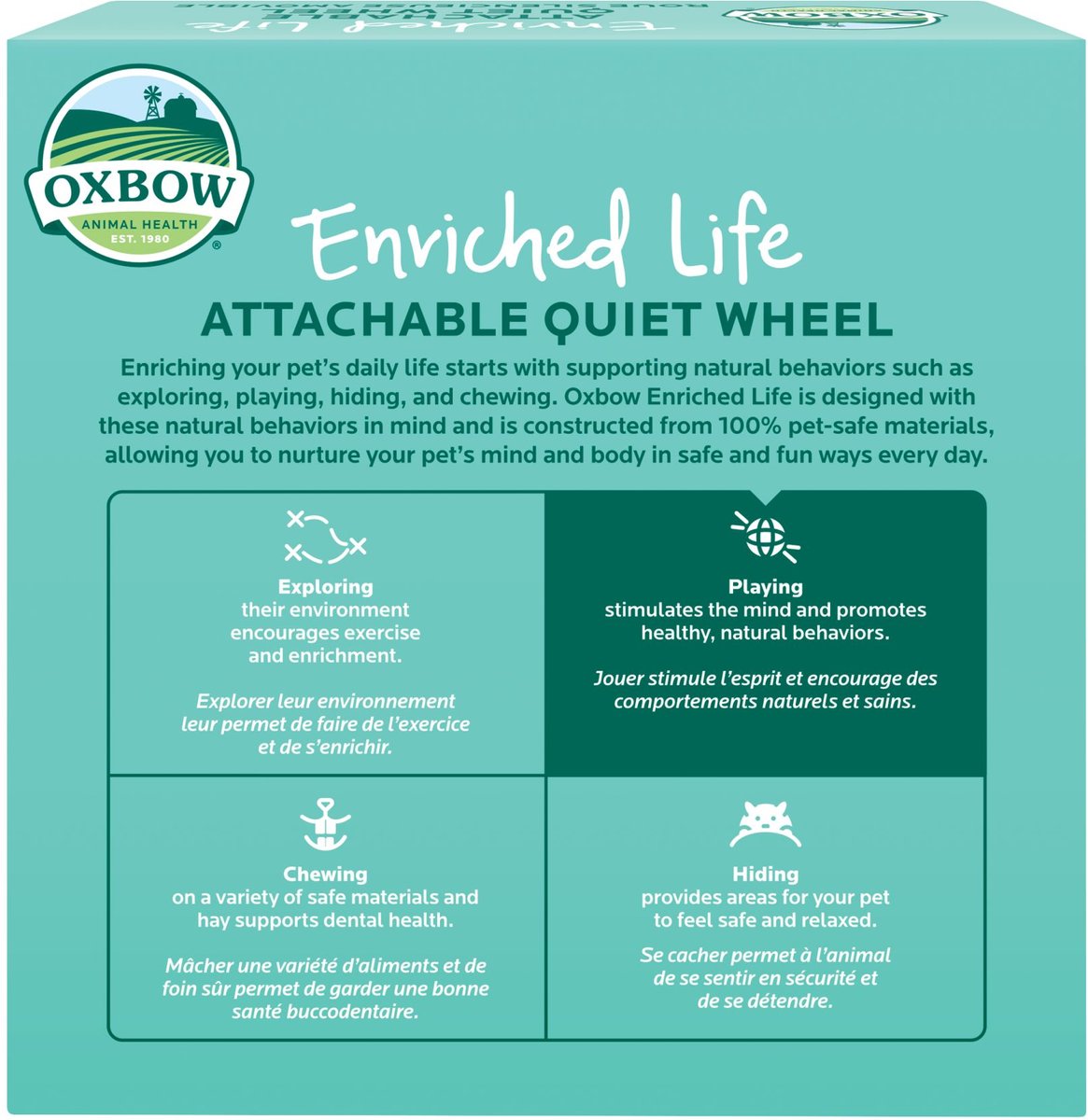 Oxbow Enriched Life Attachable Quiet Wheel Small Animal Toy