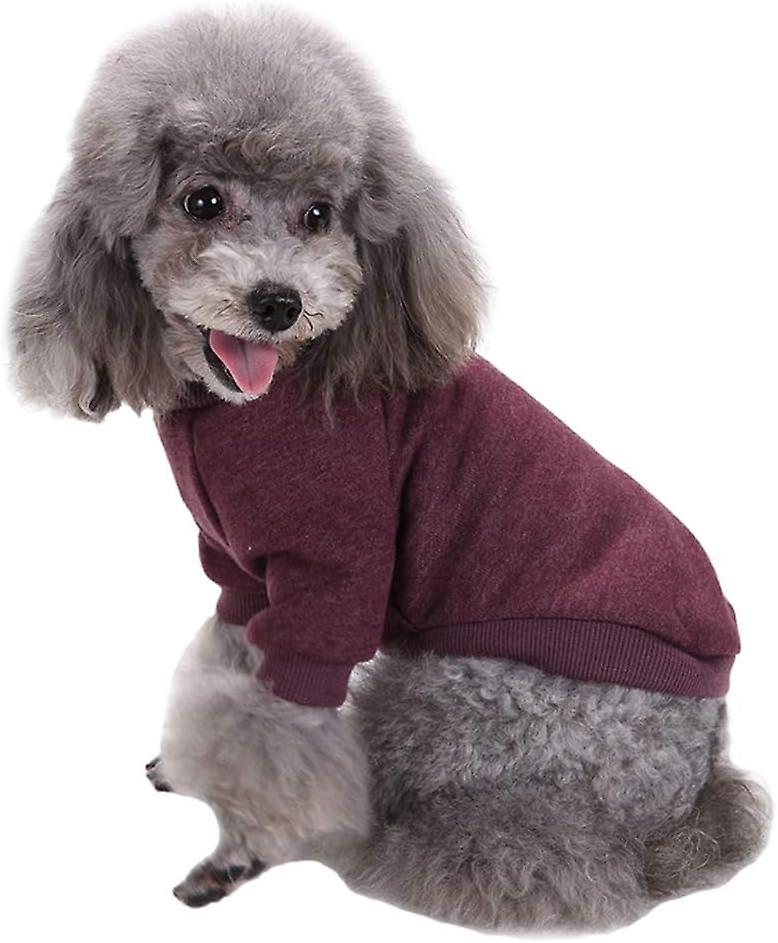 Pet Dog Clothes Dog Sweater Soft Thickening Warm Pup Dogs Shirt Winter Puppy Sweater For Dogs (brown， Xl)