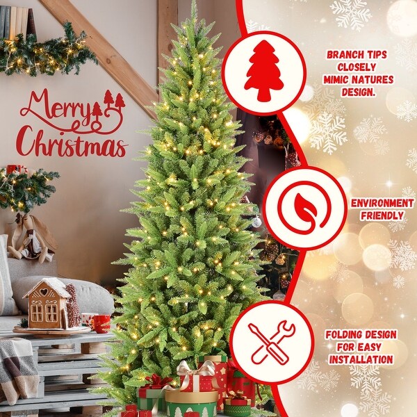 PE/PVC Mixed Automatic Christmas Tree with Metal Stand