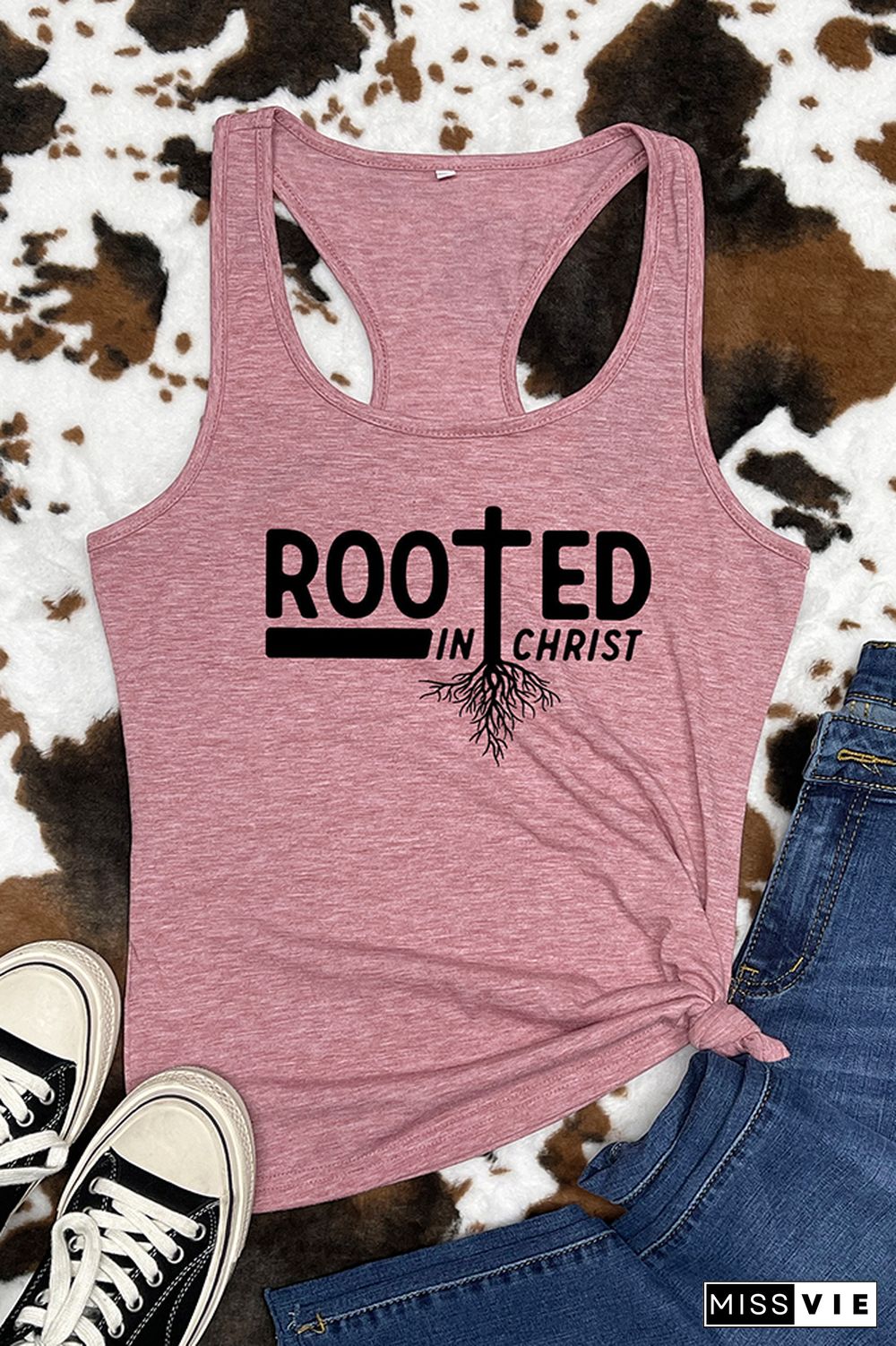 Rooted In Christ Sleeveless Tank Top Wholesale