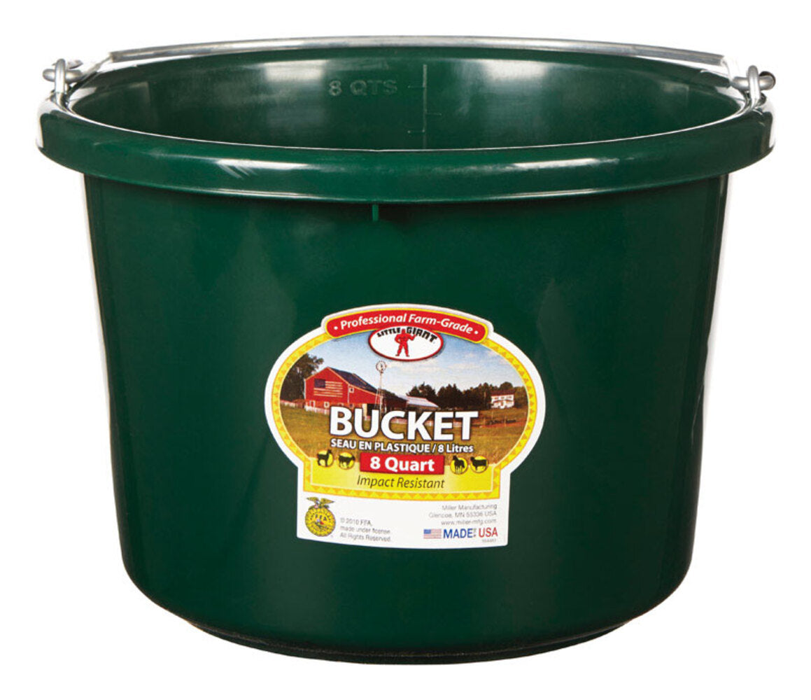 ROUND BUCKET GRN 8QT