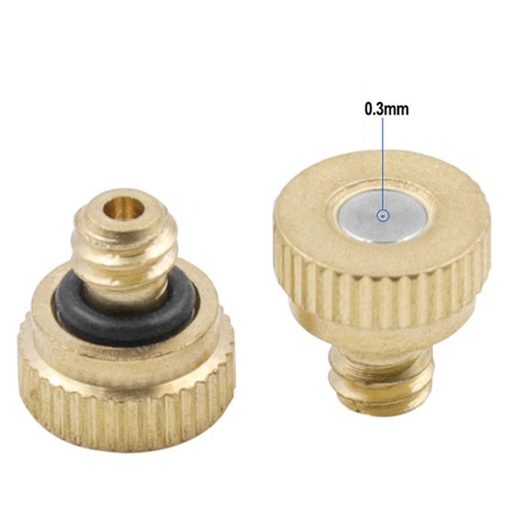 QIFEI 20Pcs Brass Misting Nozzles for Cooling System 0.012