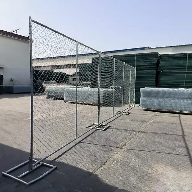 Factory Supply Mesh Structure Fence Galvanized Temporary Chain Link Fence Panel