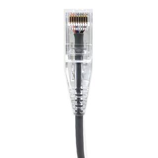 Micro Connectors Inc 1 ft. CAT 6A 10 Gbps UTP 28 AWG Ultra Slim Ethernet Cable Gray (5-Pack) E09-001-SL5