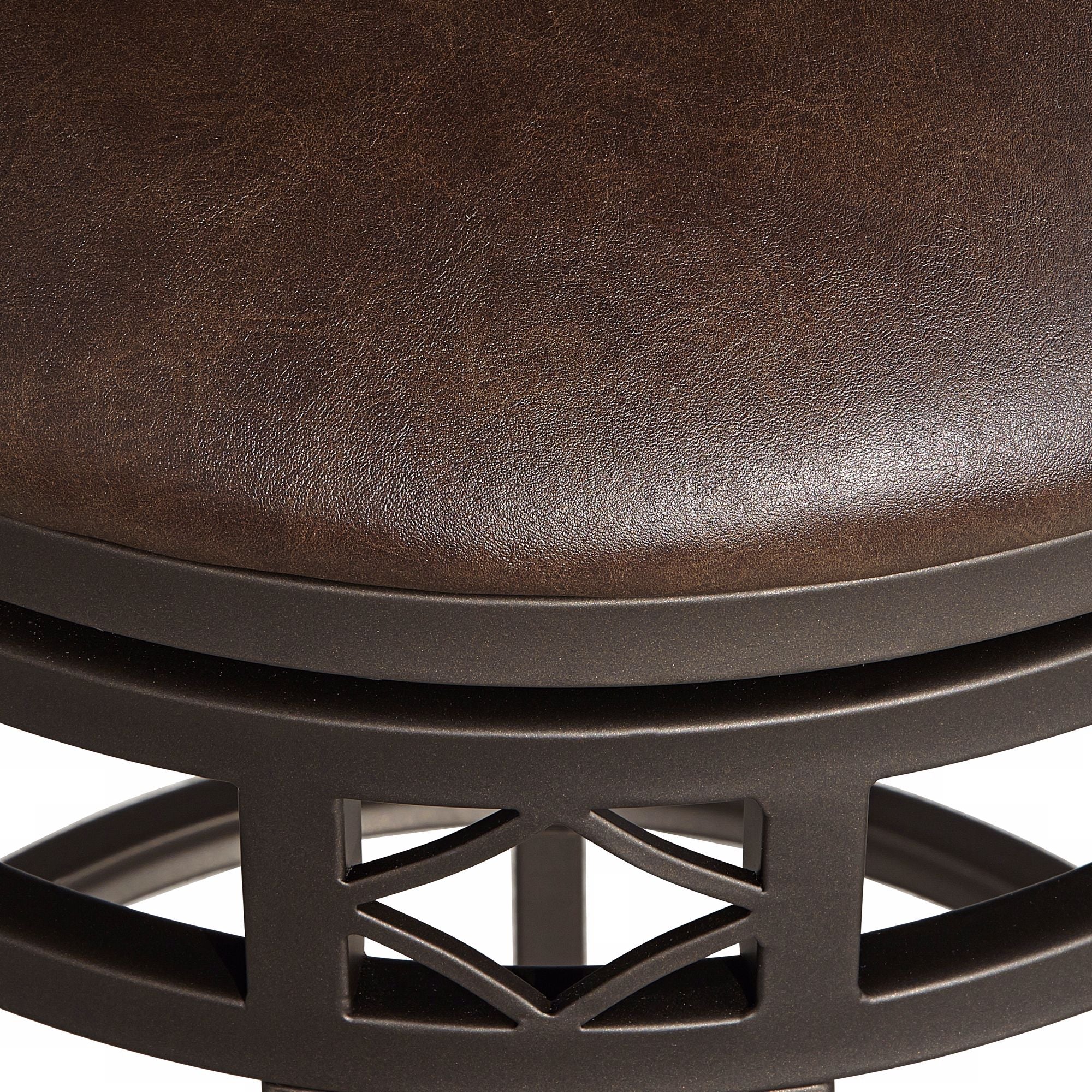 Kensington Hill Bar Stool with Swivel， Brown