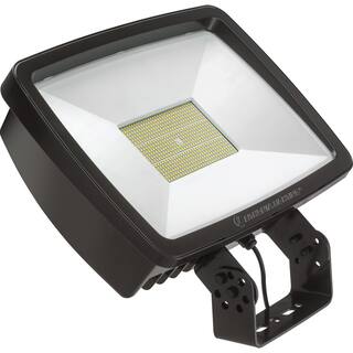 Lithonia Lighting Contractor Select 296-Watt Bronze Yoke Mount Outdoor Integrated LED Flood Light TFX4 LED 40K MVOLT YK DDBXD