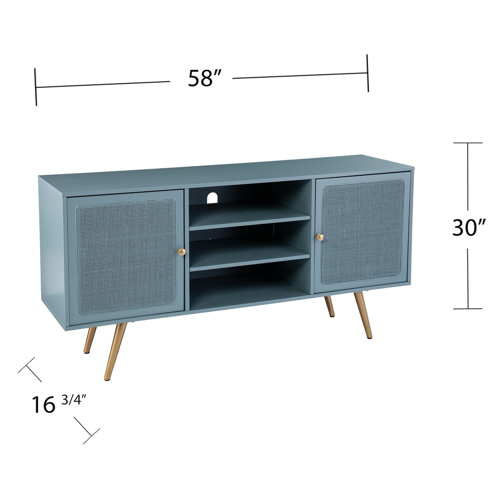 SEI Furniture Ainsworth Transitional Mint Wood Media TV Stand for TV's up to 56\