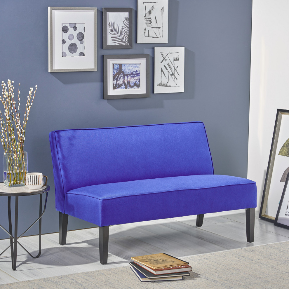 GDF Studio Charlotte Modern Simple Elegant Fabric Loveseat   Contemporary   Loveseats   by GDFStudio  Houzz