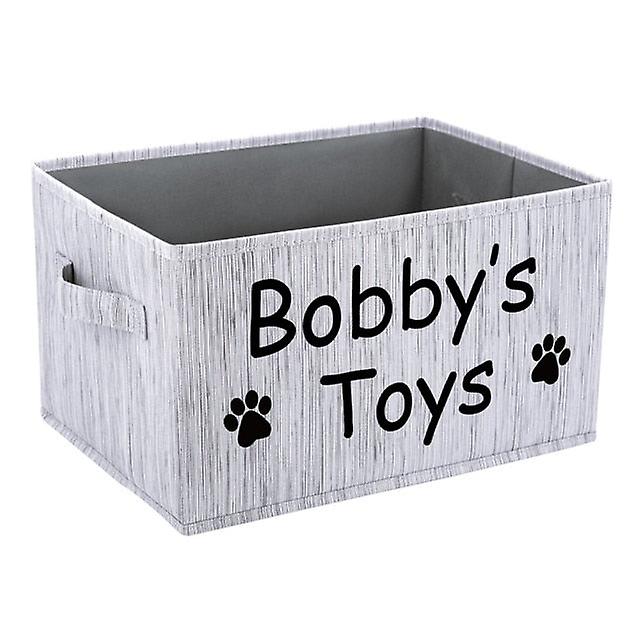 Dog toys storage basket with handle