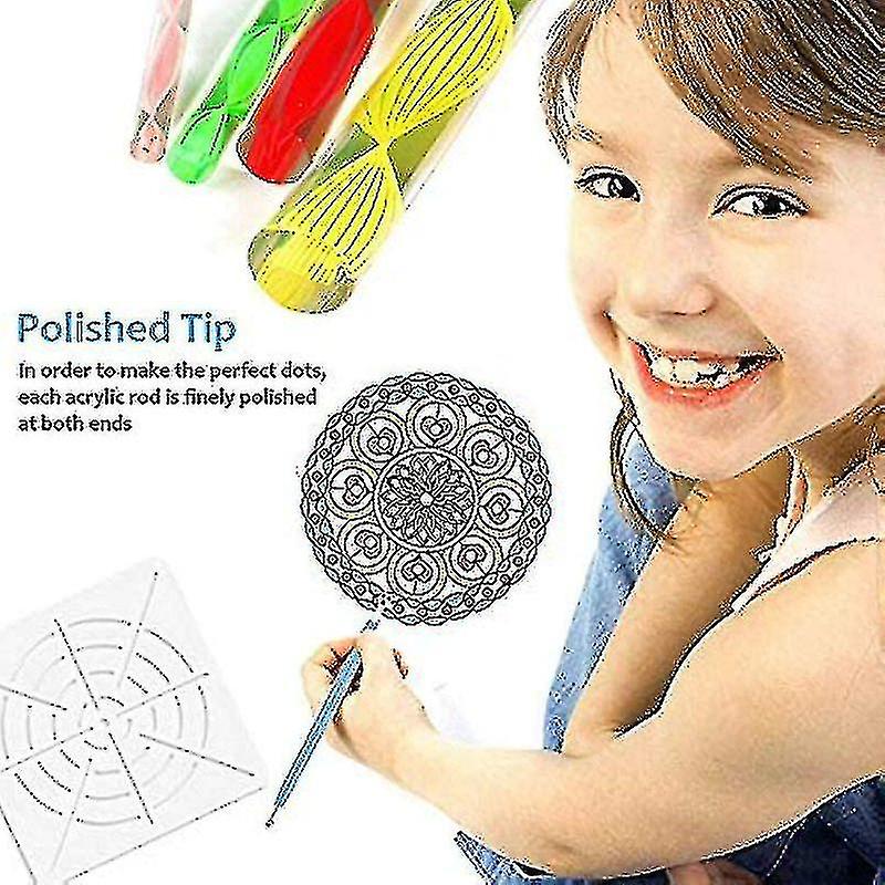 Dotting Tools Kits， 25 Tlg Mandala Dotting Tools Set， Dotting Pens Brushes Stencil Ball Stylus Paint Tray For Painting Rocks Drawing Drafting，ssxjv