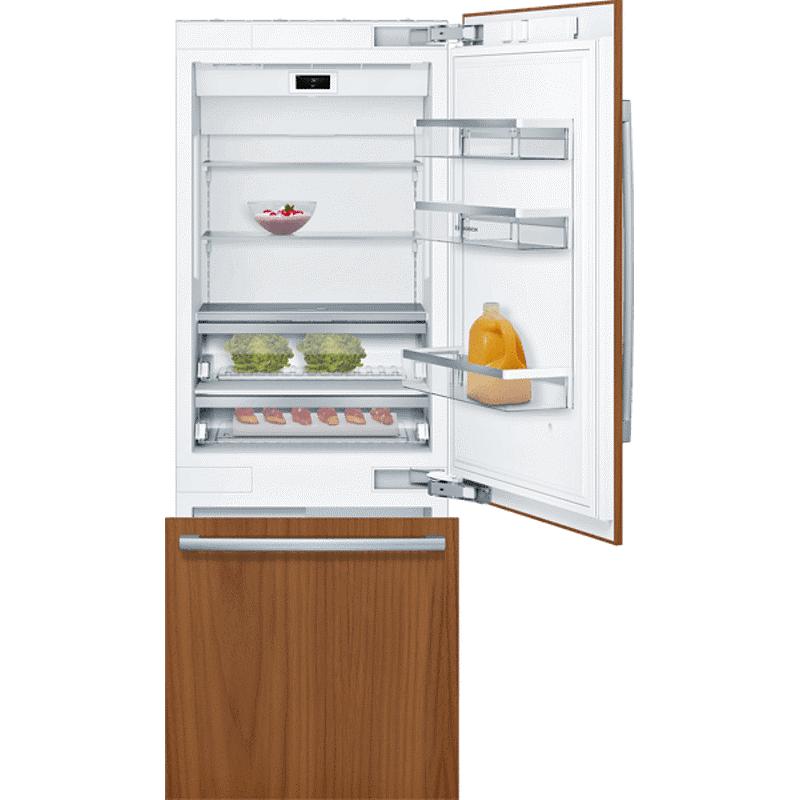 Bosch 30-inch, 16 cu.ft. Built-in Bottom Freezer Refrigerator with Home Connect™ B30IB905SP